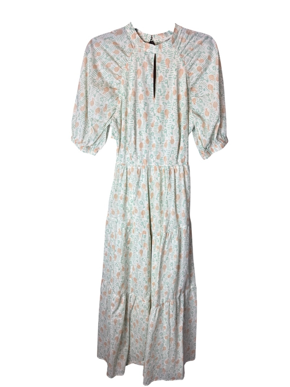 Pamela Love Pastel Floral Cutout Maxi Dress M